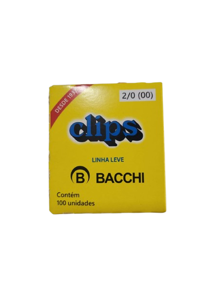 Clips Linha Leve Bacchi com 100 unidades